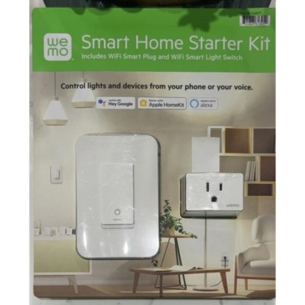 Wemo Smart Home Starter Kit Smart Plug & Switch Controlled Google Apple Alexa